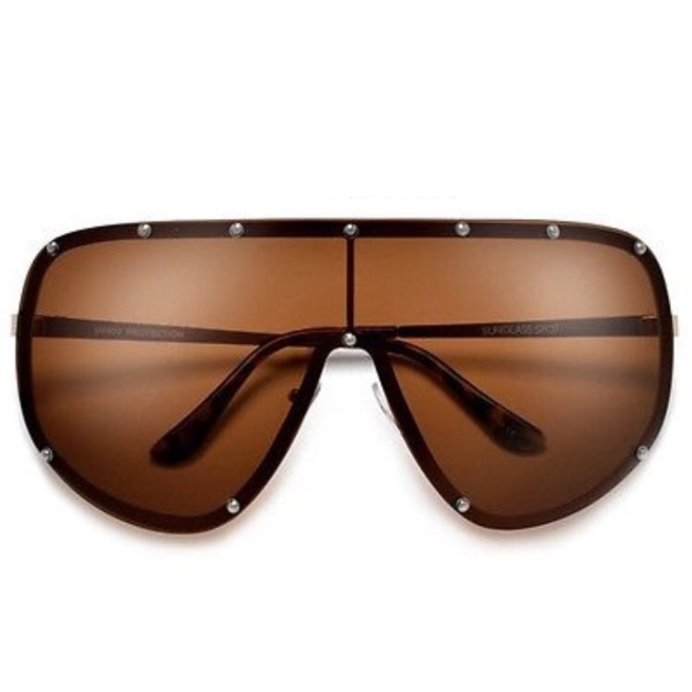 “Hadid” Designer Polarized Shield Shades - Picture 2 of 3